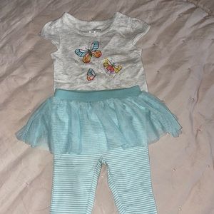Two piece set for baby girl 3 months